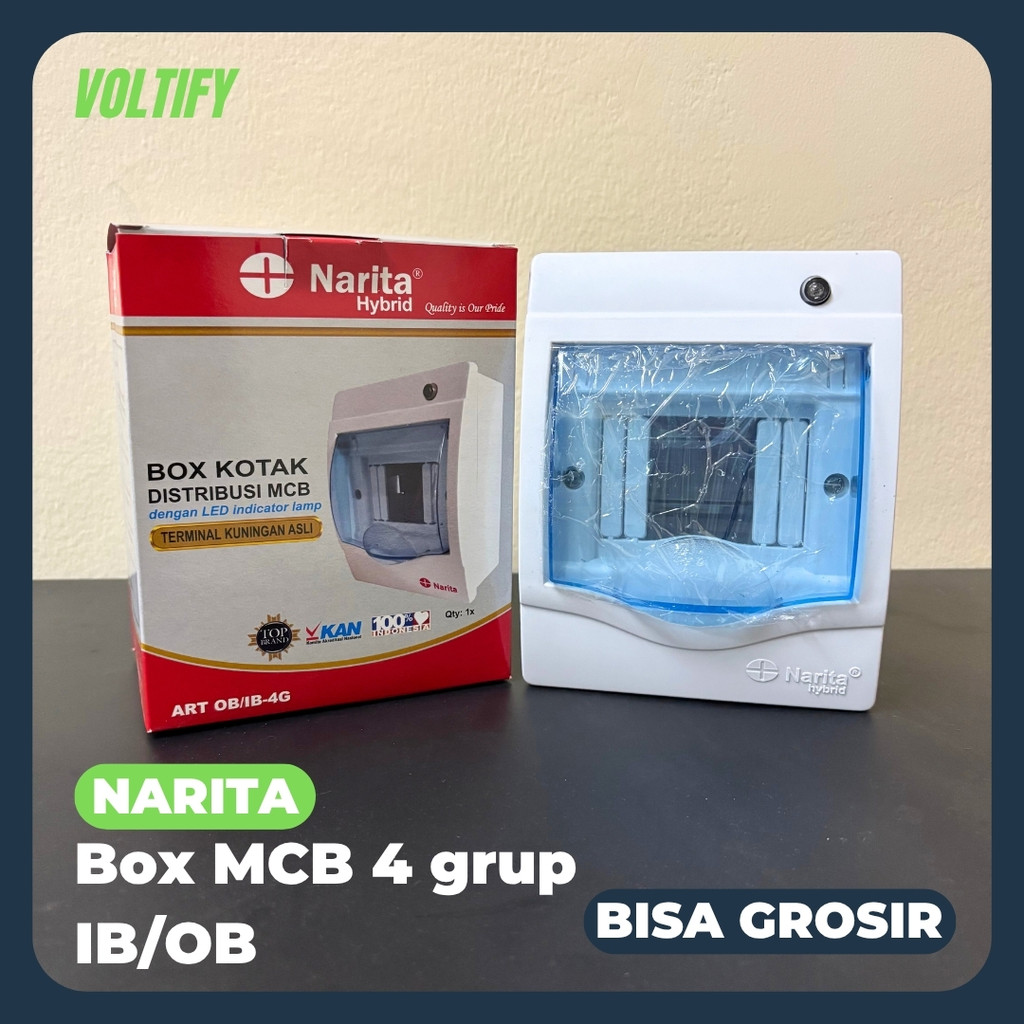 Jual (Voltify) NARITA Box MCB 4 Grup Outbow Inbow Tanam / Tempel ...