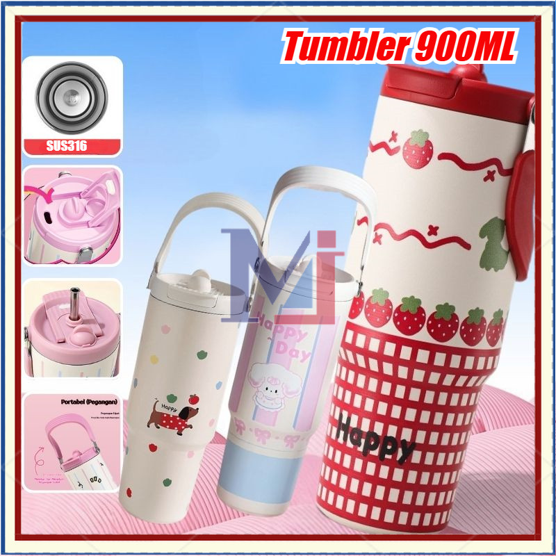 Jual 【COD】Tumbler Stainless Tumbler Termos Vacuum Insulated 900ml ...