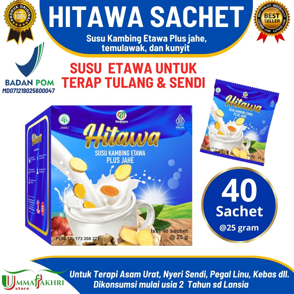 Jual HITAWA SACHET - Susu Etawa Untuk Terapi Tulang dan Sendi Netto 1KG ...