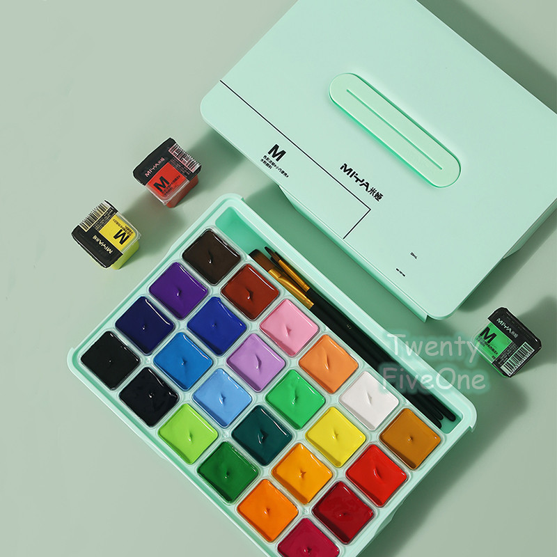Jual Miya Gouache Gouache Set Cat 24/36 Warna 30ml Cat Untuk Cat Air ...