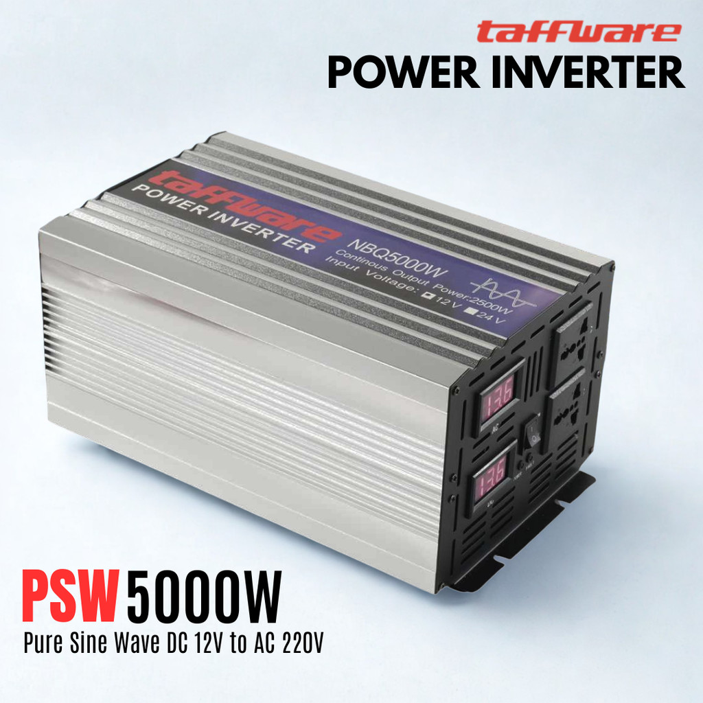 Jual Taffware Power Inverter Mobil PSW Pure Sine Wave DC 12V to AC 220V ...