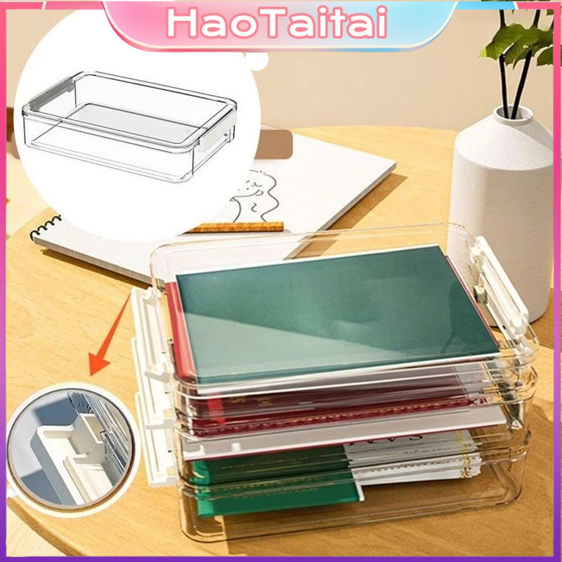Jual File Organizer Transparent Paper Box Storage Kotak Penyimpanan ...