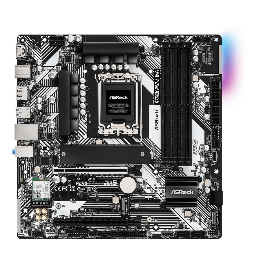 Jual Motherboard ASROCK B760M PRO-A DDR5 WIFI (Intel LGA 1700, B760 ...