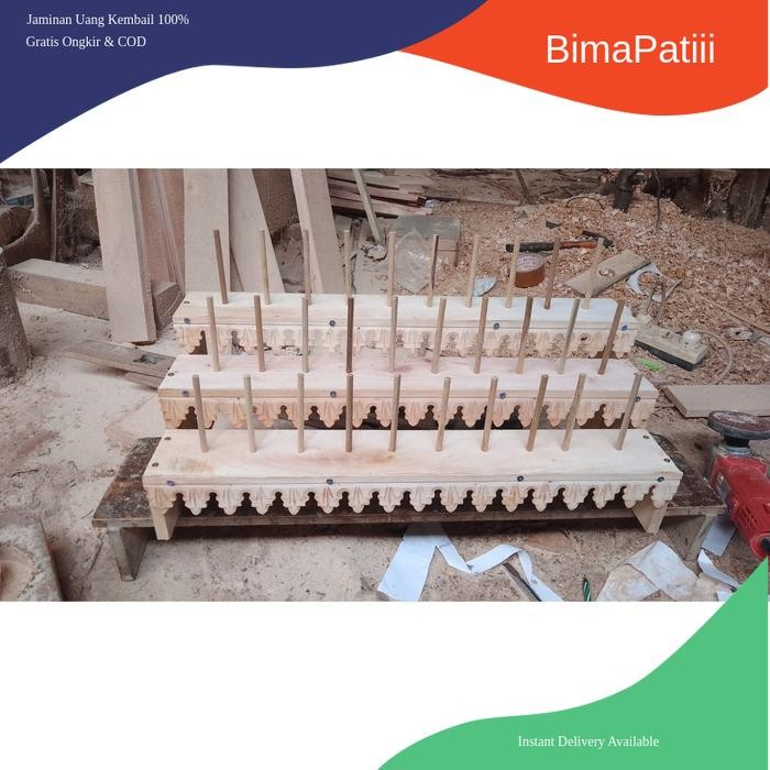 Jual rak kayu untu deder dari kayumahoni termurah isi 10 mentah amplas ...