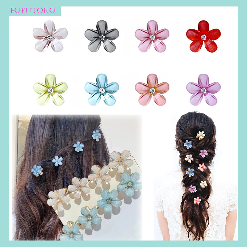 Jual Jepit Mini Rambut Elegan Motif Mutiara Bunga Daisy Korean Style ...