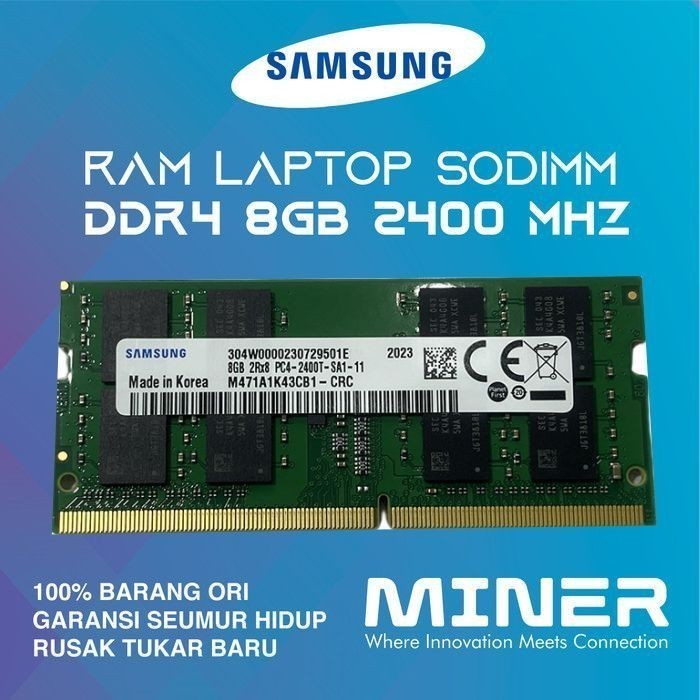 Jual Memory RAM Laptop SODIMM DDR4 8GB 2400Mhz PC19200 Shopee
