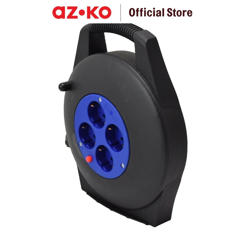 Jual AZKO Krisbow 10 mtr Kabel Roll Cable Reel Terminal Colokan Listrik ...