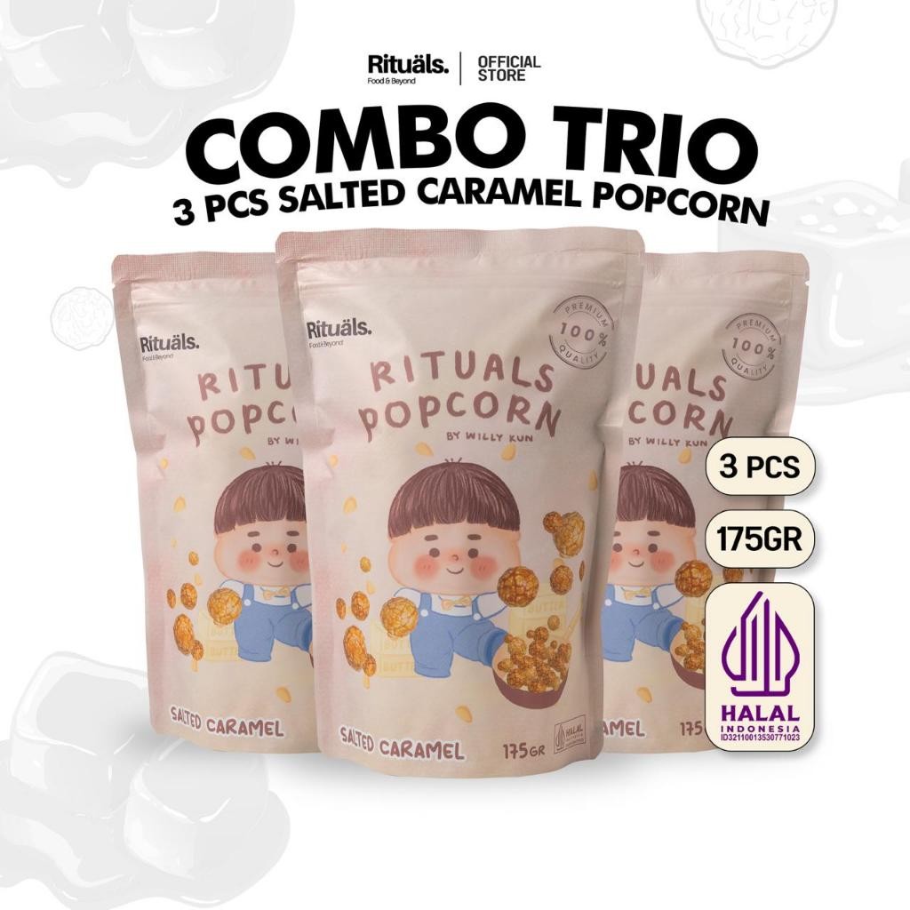 Jual Rituals Food [Combo Trio] 3 Bungkus Salted Caramel Popcorn 175gr ...