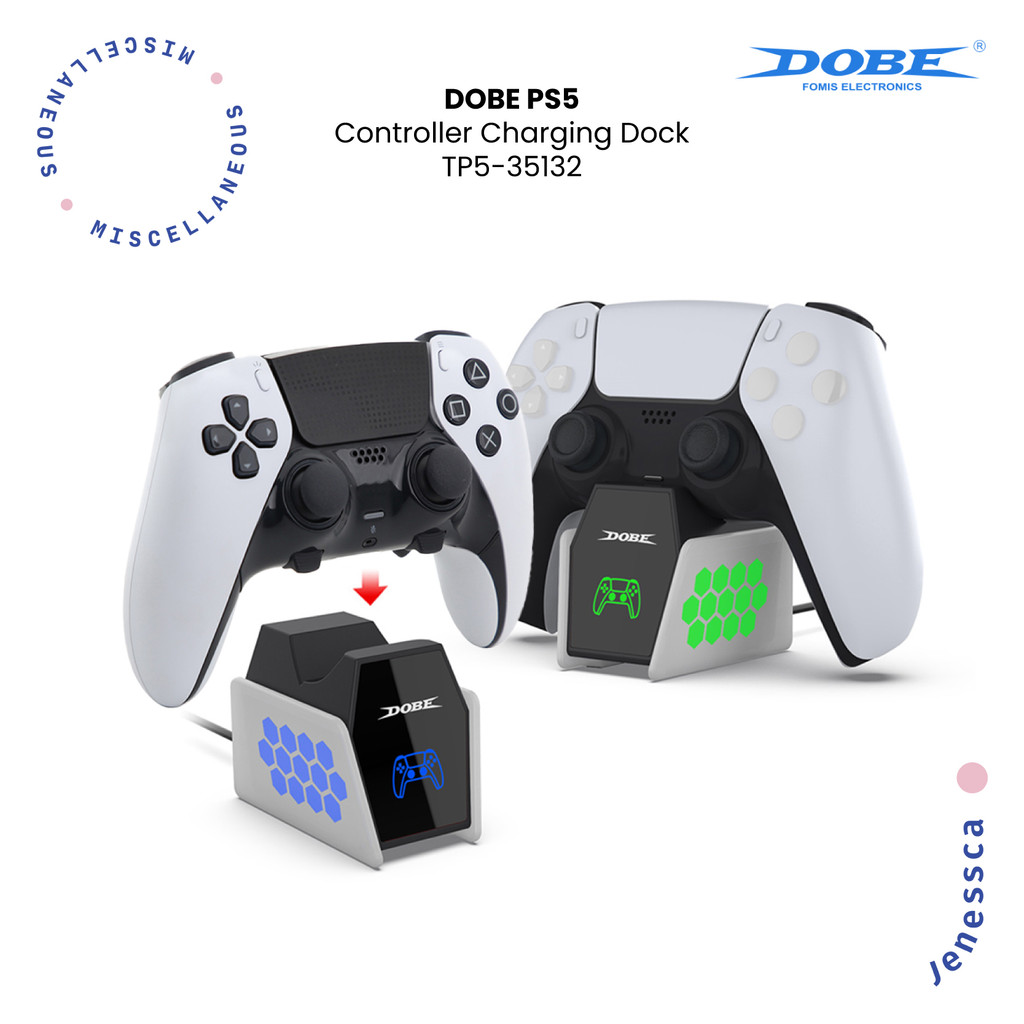 Jual Dobe PS5 DualSense Controller Single Charging Dock Stick PS5 ...
