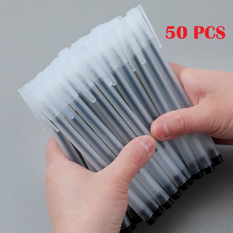 Jual PN06 Pena Set 50 Pcs Pulpen Gel Hitam 0.5mm Pulpen Runcing ...