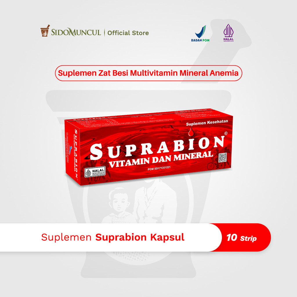 Jual Suplemen Suprabion (10 Strip) - Suplementasi Zat Besi Multivitamin ...
