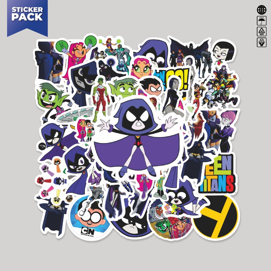 Jual [100PCS]Stiker Pack Sticker Kartun Teen Titans Sticker Aesthetic ...