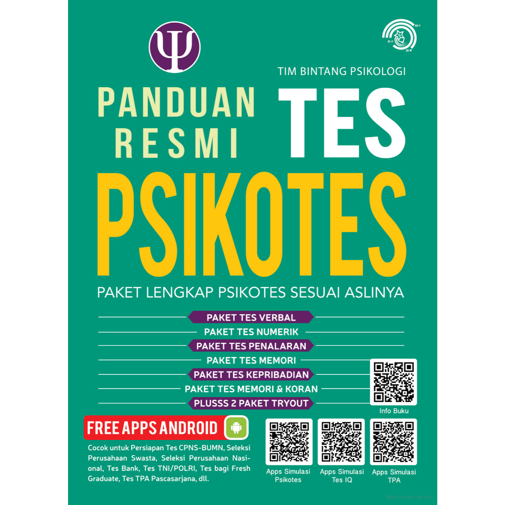 Jual Panduan Resmi Tes Psikotes Shopee Indonesia