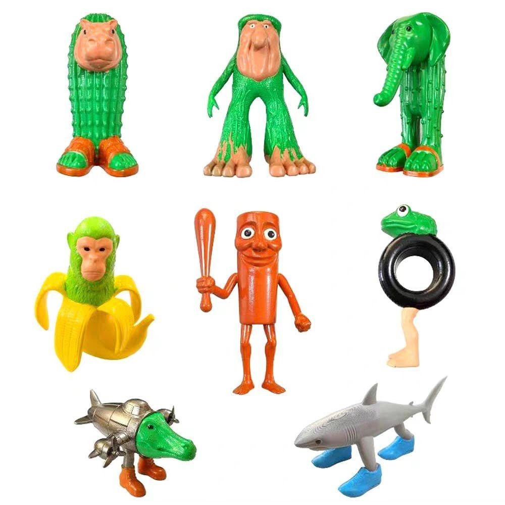Set Di 8 Action Figure Tralalero Tralala E Amici, Personaggi Meme, Animali Collezionabili 6,5-8,5 Cm