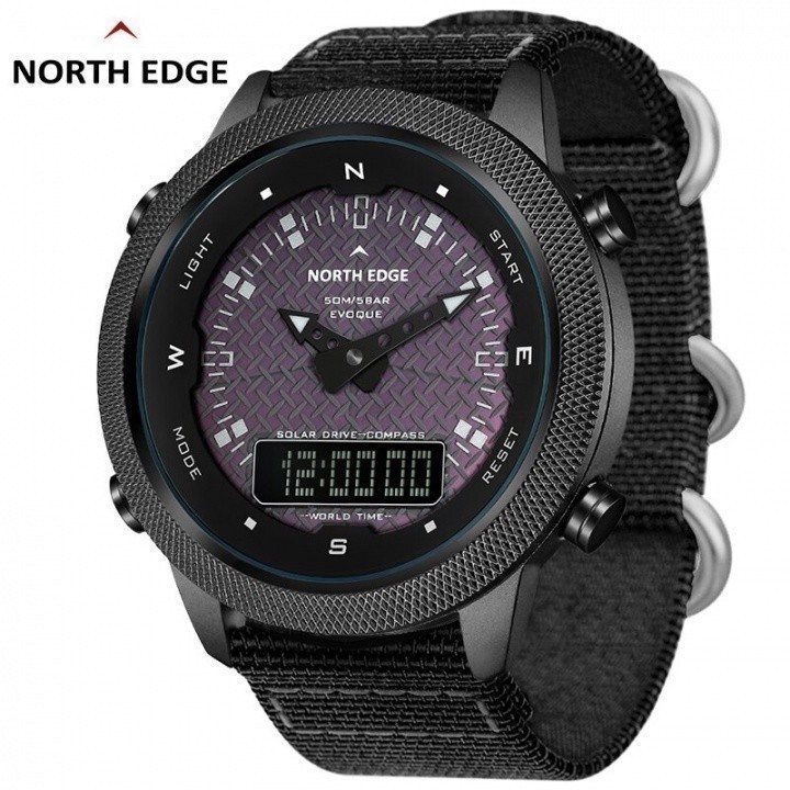 Jual NORTH EDGE EVOQUE Digital Solar Watch With Compass Water Resist ...