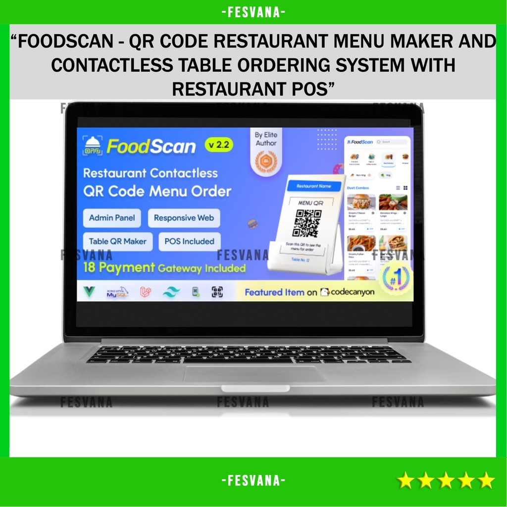 Jual SOURCE CODE APLIKASI WEB FOODSCAN - QR CODE RESTAURANT MENU MAKER ...