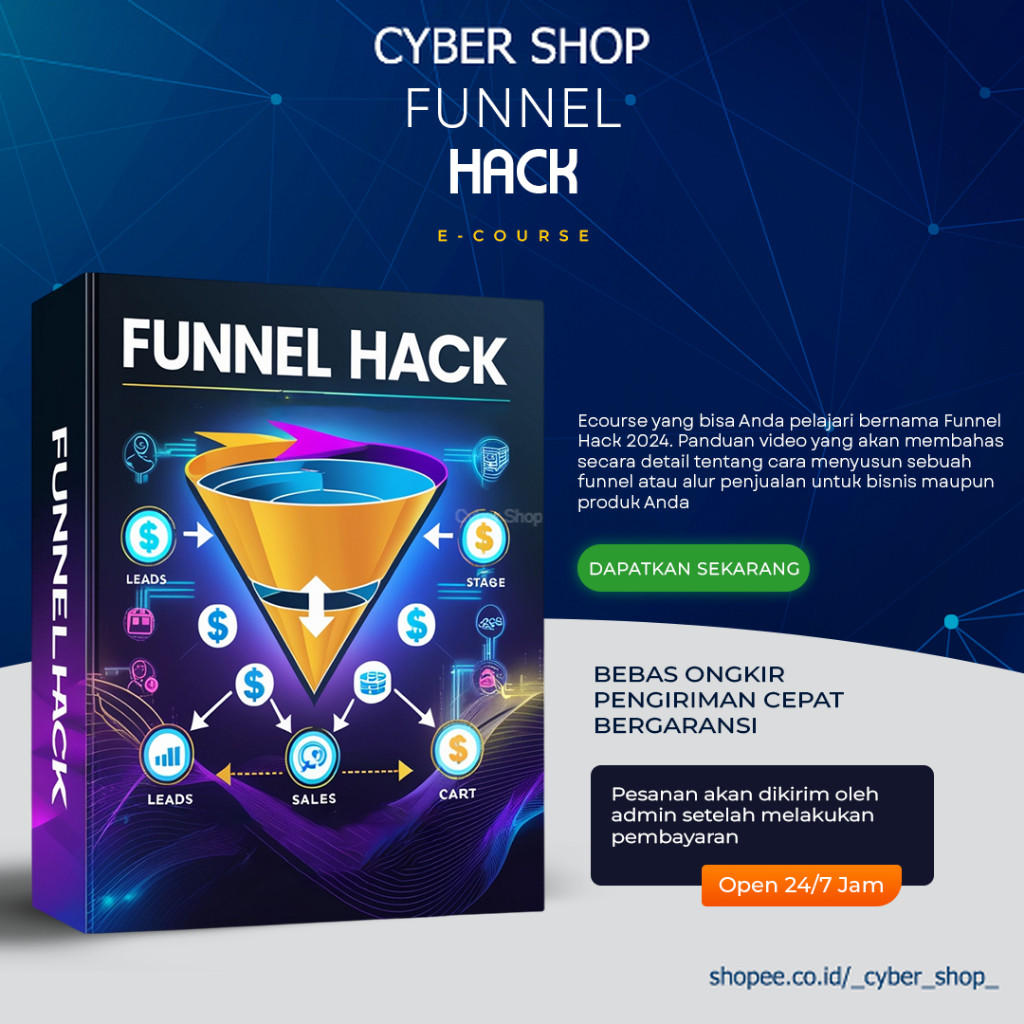 Jual [ECOURSE19] FUNNEL HACK 2024 Panduan video yang akan membahas ...