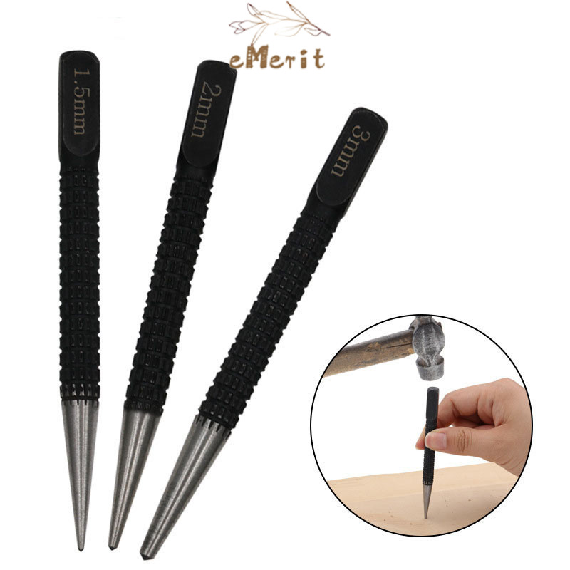 Jual Alat Penanda Titik Bor 3pcs Automatic Drip Center Punch Metal ...