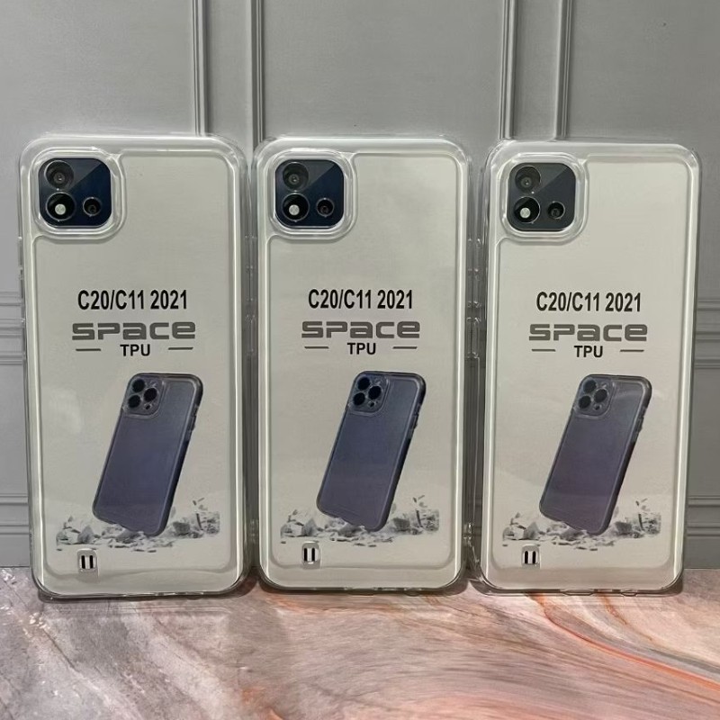 DOINK Cover Trifoglio per Realme C25Y / C25-Y, Premium Custodia in PU Pelle con Slot per Schede - Oro Rosa