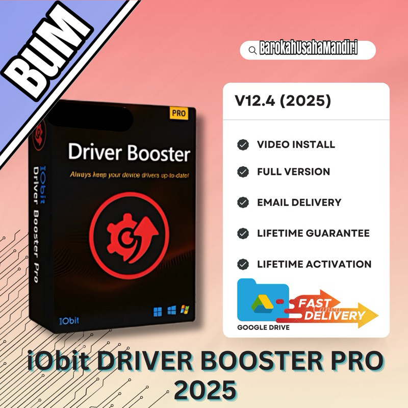 Jual IObit Driver Booster Pro 2025 v12.4.0.571 Full Version (Versi ...