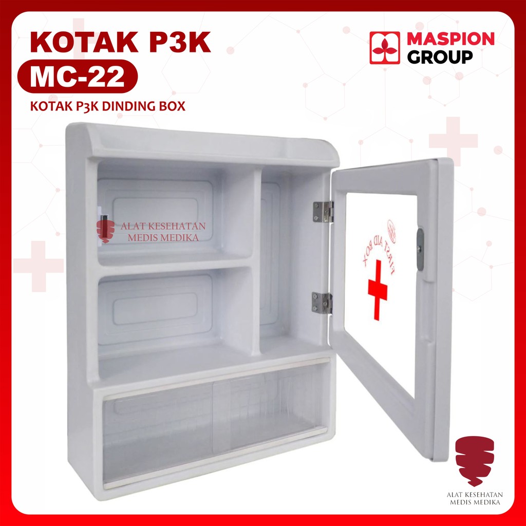 Jual Maspion MC 22 Kotak Tempat Obat P3K First Aid Box Wall Serbaguna ...