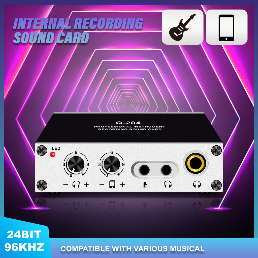 Jual Audio Interface external guitar recording sound card can be ...