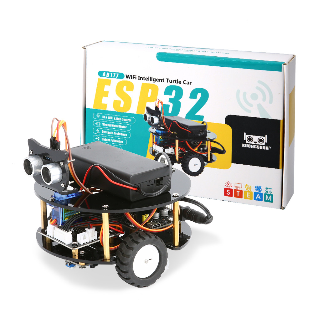 Jual KUONGSHUN Multifunction Smart Little Turtle Robot Car for ESP32 ...