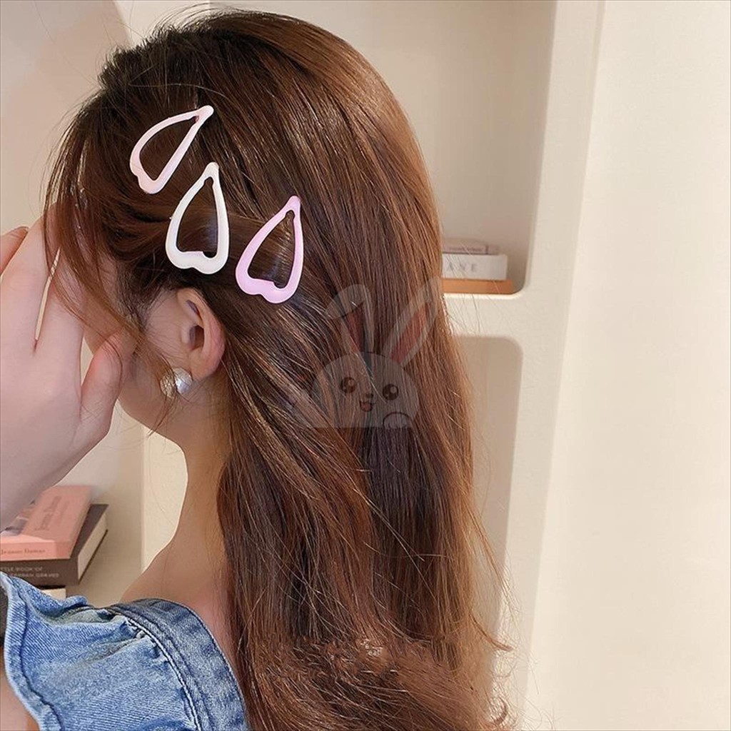 Jual KIYOWO Jepit Rambut Tiptop Pink 3 Warna 3PCS Motif Star Love ...