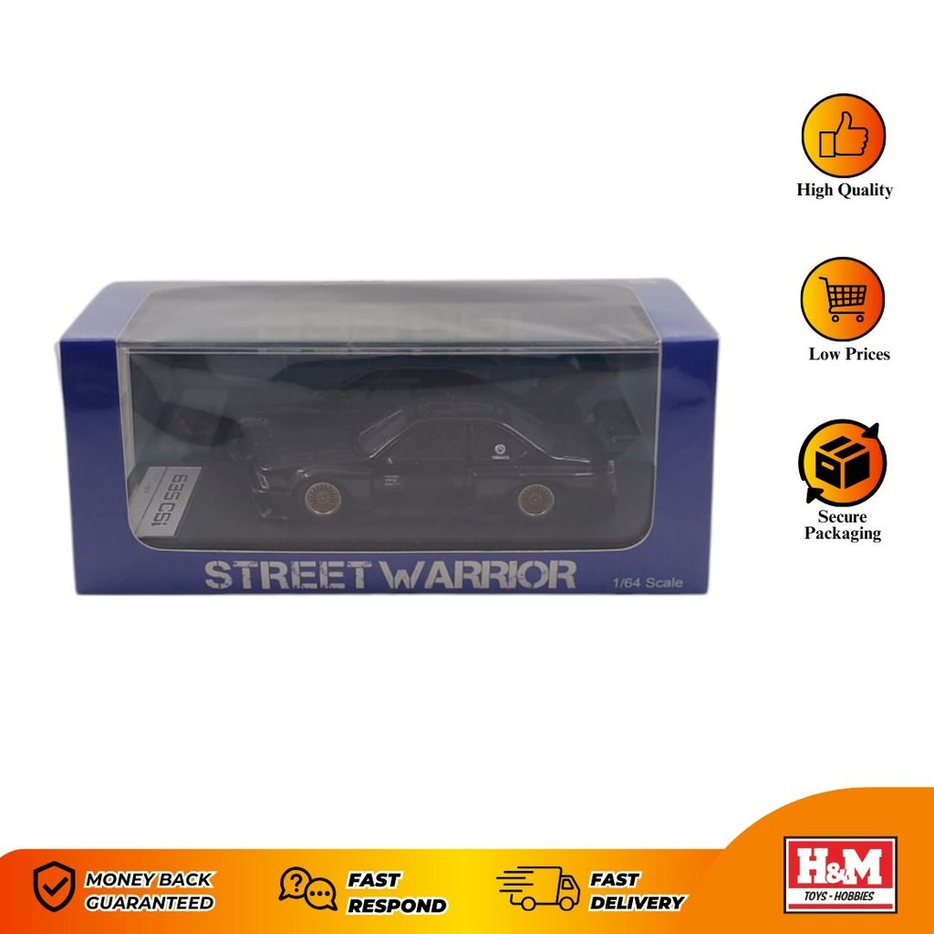 Modellino Street Weapon 1:64 - BMW E24 635 CSI, Pressofuso, Edizione Limitata