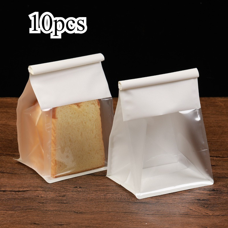 Jual Set 10 Kantong Roti Kraft Dasar Datar Polos Tutup Kabel ...