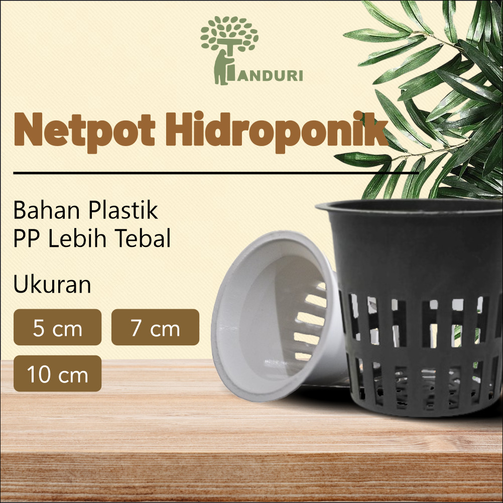TANDURI - Netpot Hidroponik Net Pot Plastik Tanaman Hidroponik Tempat Wadah perlengkapan Tanaman Hidroponik Wadah Tanaman Hidroponik Berkualitas, Cocok untuk Sayur, Buah, Bunga, Sistem NFT & DFT, Mudah Digunakan, Tahan Lama, Anti Pecah