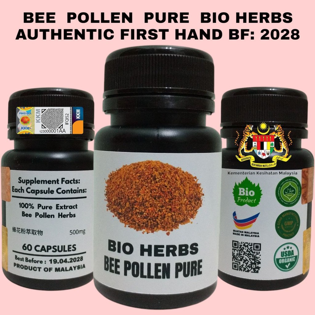 Jual PURE ORIGINAL BEE POLLEN EXTRACT BIO HERBS AUTHENTIC | Shopee ...