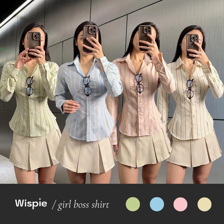 Wispie Girl Boss Fitted Shirt