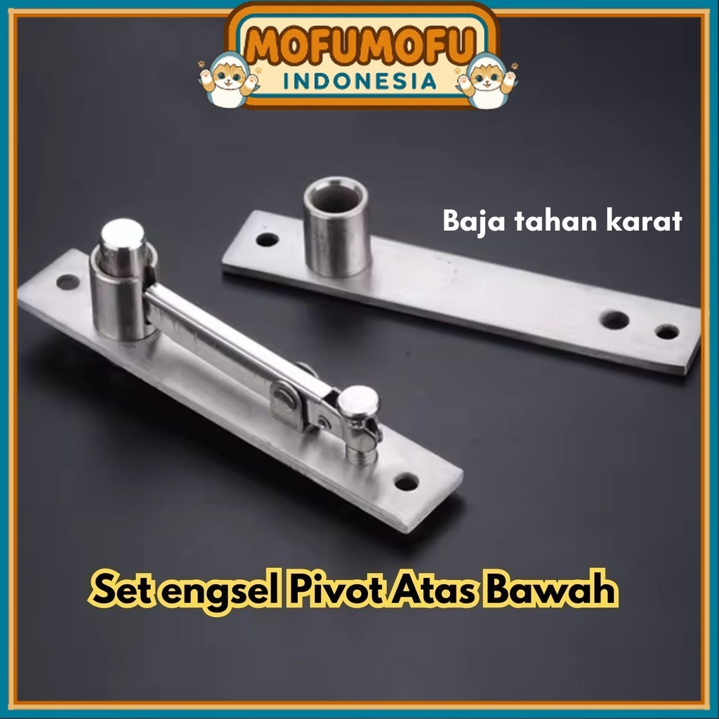 Jual Engsel Pivot Atas Bawah Set Engsel Pintu Ayun Steel Lantai BR164 ...