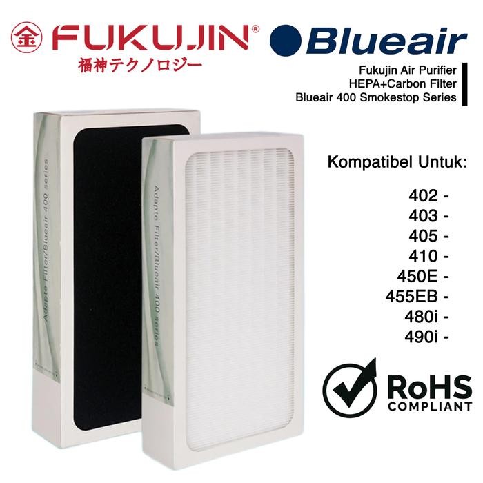 Jual FUKUJIN HEPA Filter Deodorizer Carbon For Blueair Air Purifier 400 ...