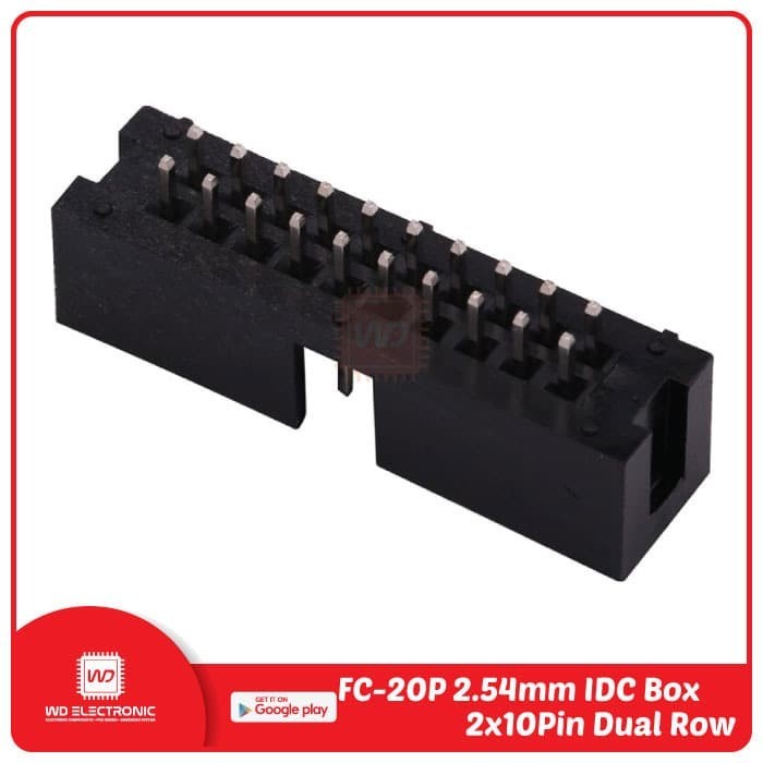 Jual PART & TOOL BOX HEADER 2x10 20 PIN IDC BOX STRAIGHT 2.54 MM BOX ...