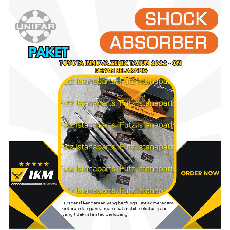 Jual PAKET Shock Breaker / Shockbreaker Merk UNIFAR Toyota INNOVA ZENIX ...