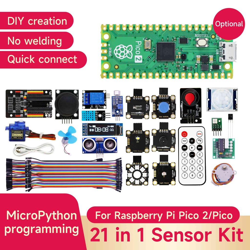 Jual Yahboom Sensor Starter Kit Learning Kit for Raspberry Pi Pico2 ...