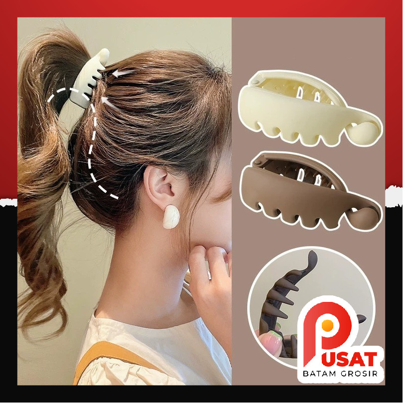 Jual Pusat Batam Grosir - F1291 Klip Rambut Pisang / Jepit Rambut Ekor ...
