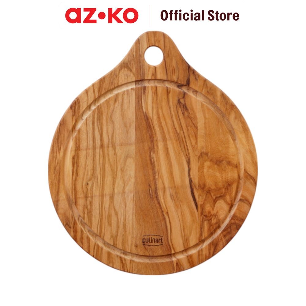 Jual AZKO Culinart Olive Talenan Kayu Round Papan Pemotong Makanan ...