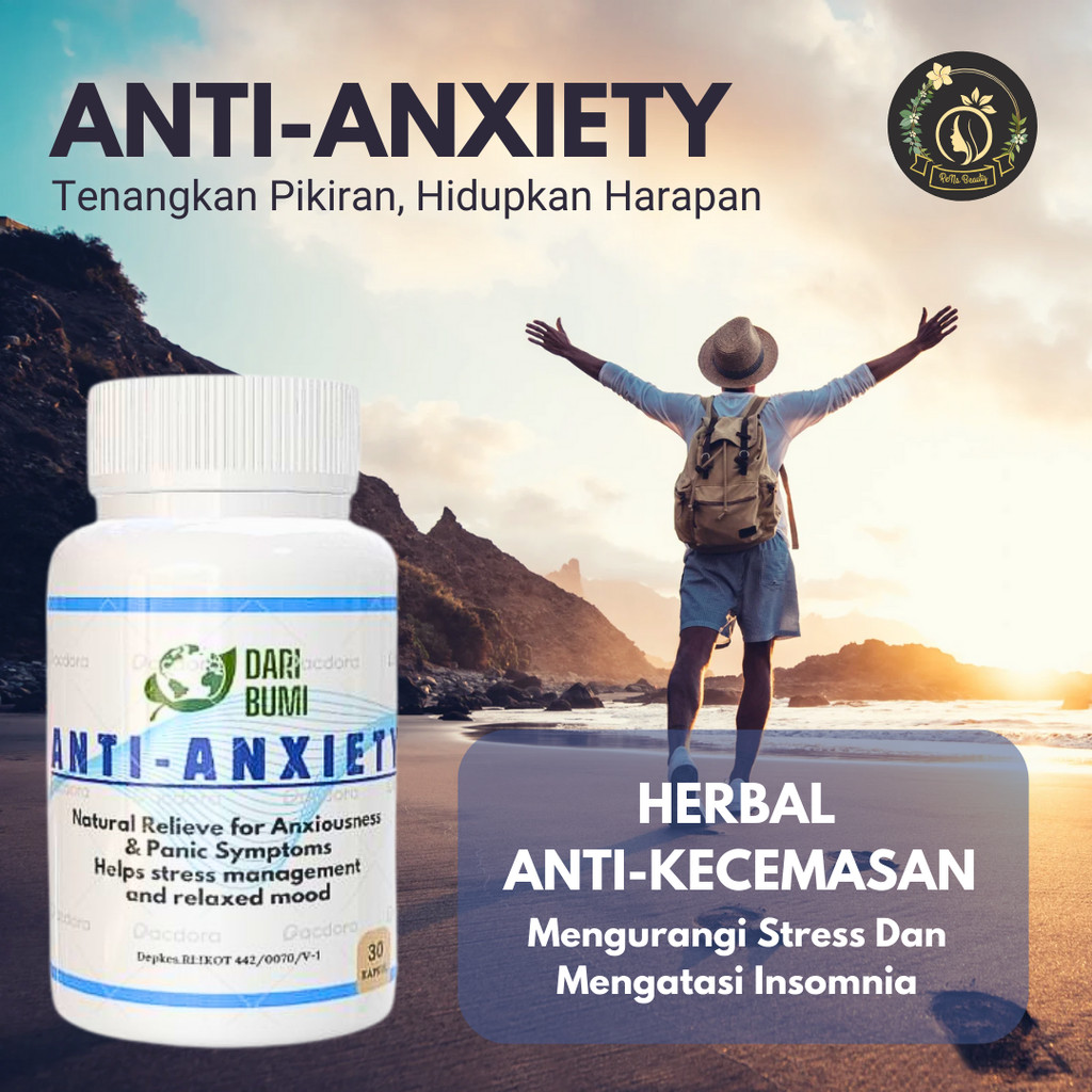 RENS Store - ANTI-ANXIETY  - Atasi Gangguan Kecemasan, Was Was, Cemas Berlebihan, Stress, Depresi, Dan Insomnia