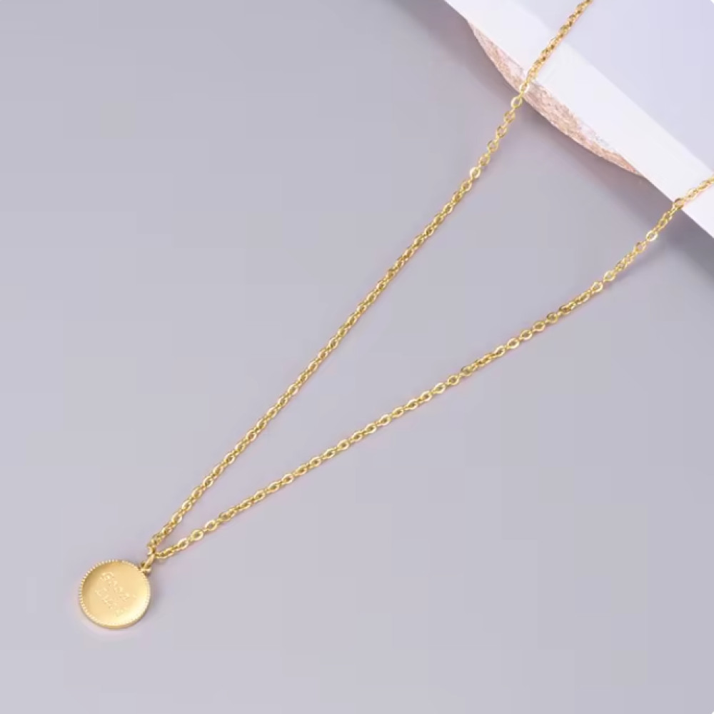 Jual YUN RUO Kalung Liontin Anti Karat Titanium 40cm - X8-403-1 ...