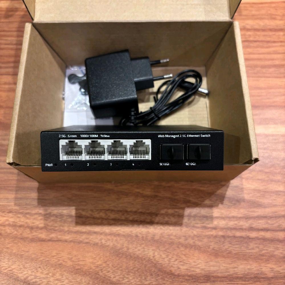 Jual GGCLink 4 x 2. Gbps RJ45 + 2 x 10 Gbps SFP+ Managed Dekstop Switch ...