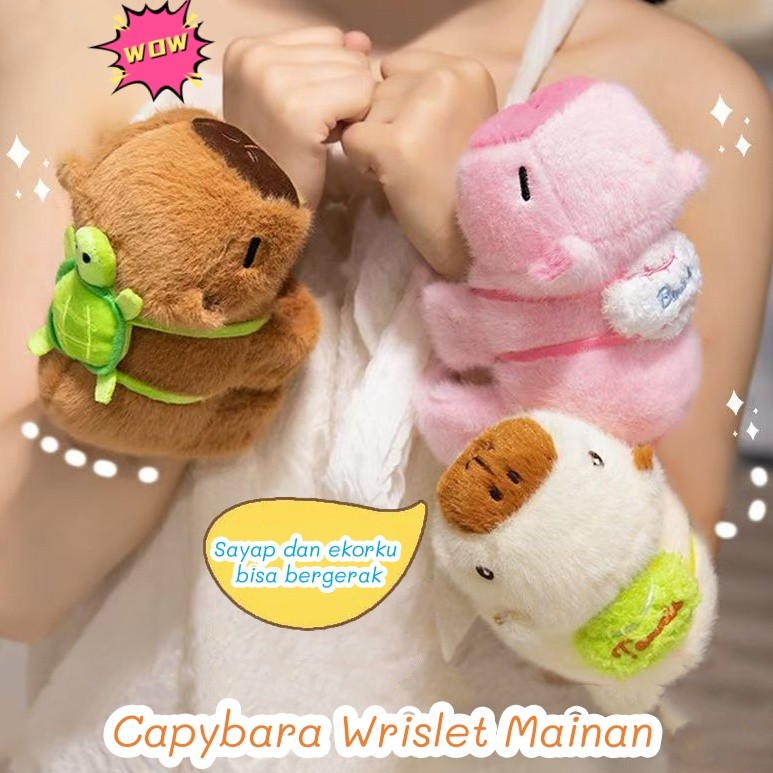 Jual Capybara Wrislet Mainan Plush Doll Capybara Mainan Dengan Sayap ...