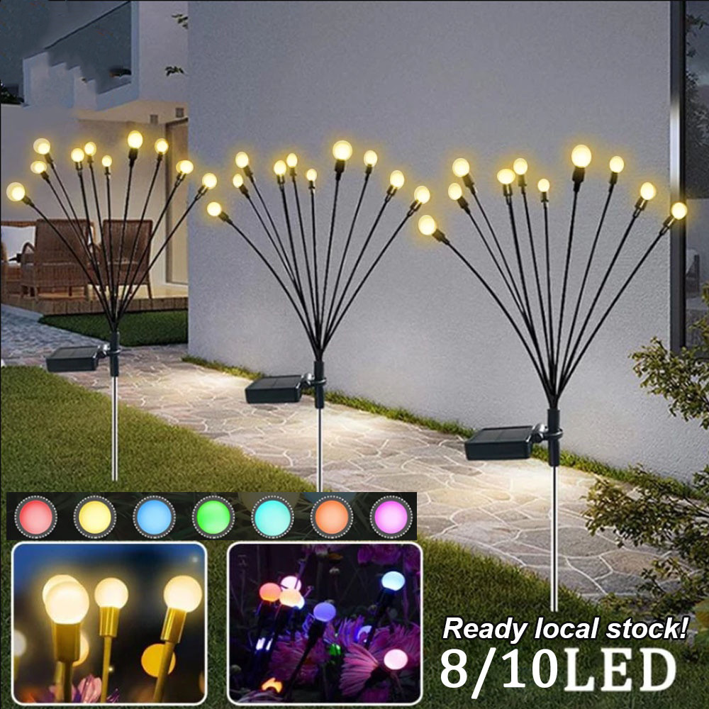 Jual [cod]2026 lampu rumput surya baru led wind motion firefly light ...
