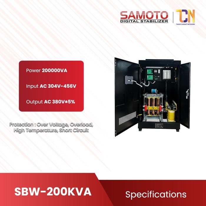 Jual Stabilizer Digital 200KVA 3 Phase SAMOTO Stavolt 200.000VA ...