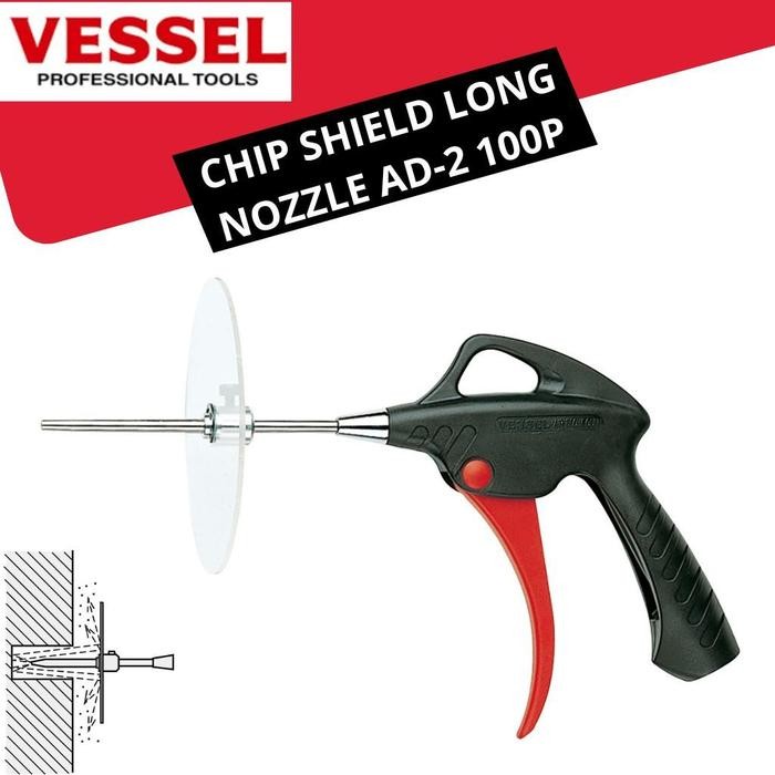 Jual Promo Vessel Air Blow Gun Air Duster Chip Shield Long Nozzle No.Ad ...