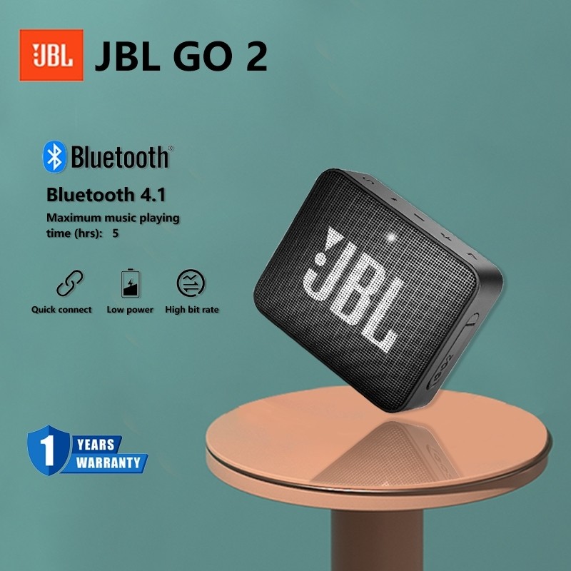 Jual JBL Go 2 Portable Bluetooth Speaker Wireless Super Bass Sound With ...