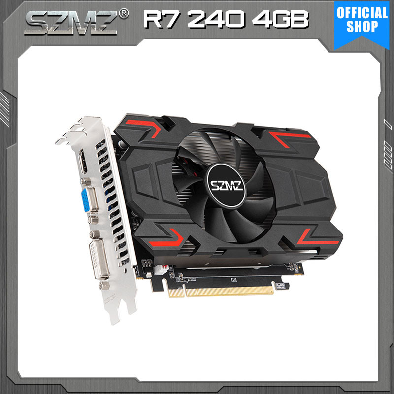 Jual SZMZ R7 240 4GB Video card AMD Radeon R7 200 Series placa de video ...