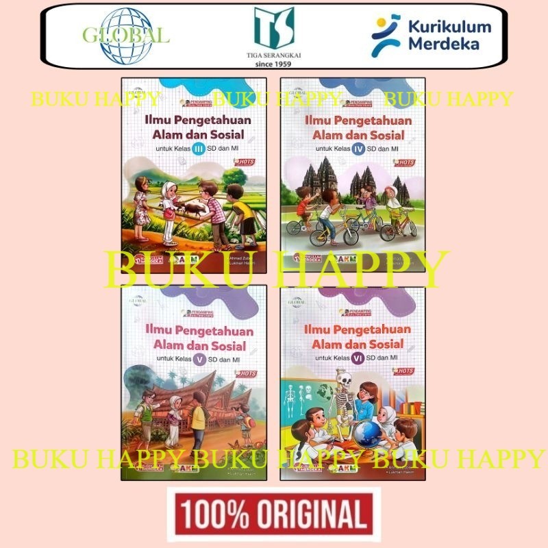 Jual GLOBAL Ilmu Pengetahuan Alam Dan Sosial untuk SD / MI Kelas 1 2 3 ...